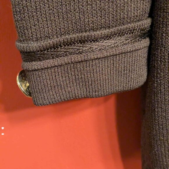 St. John by Marie Gray Womens 4 Brown Knit w Gold Buttons Cardigan - EUC - Picture 8 of 16